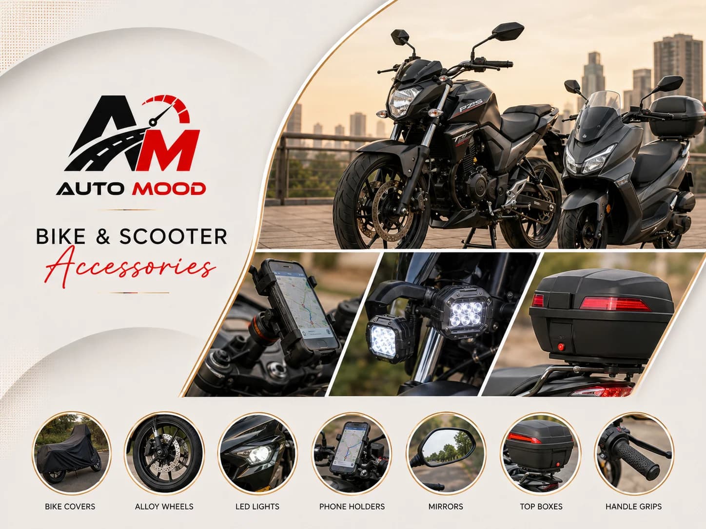 Bike & Scooter Accessories online India — Auto Mood